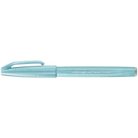 Pisak pędzelkowy Pentel Brush Sign Pen do kaligrafii Błękit - 2